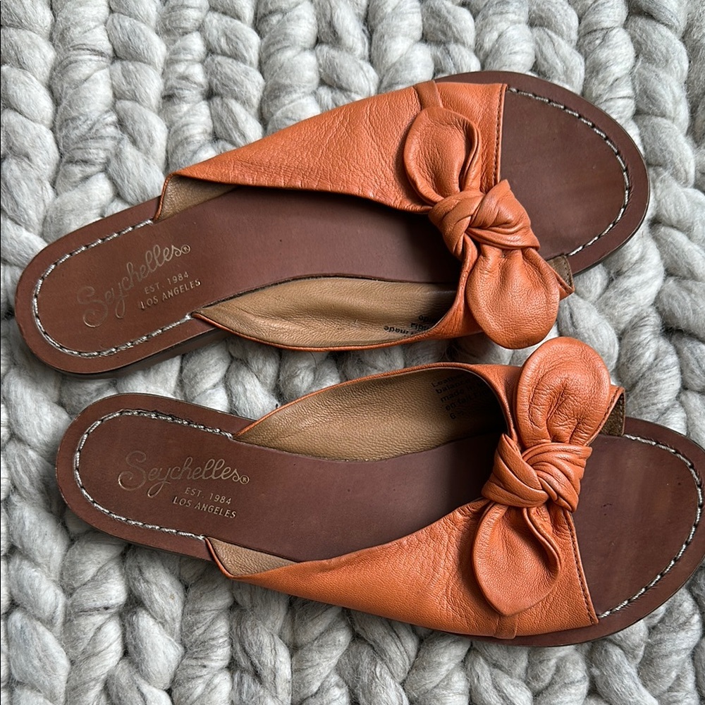 Seychelles Women's Burnt Orange Leather Sandals